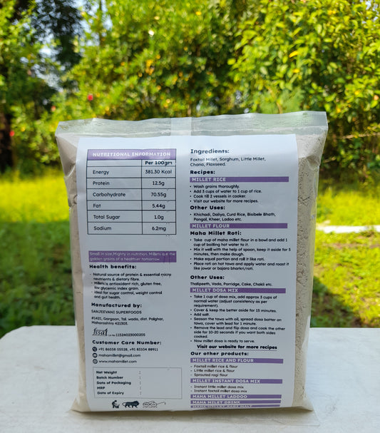 Soaked & Dried Multi Millet Flour